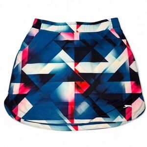 Slazenger Blue and Pink Geometric Mini Skirt